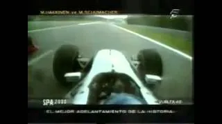 Hakkinen vs Schumacher   Belgian Grand Prix 2000