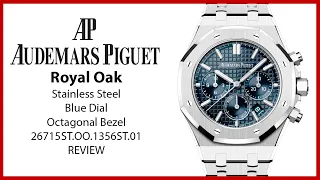 ▶ Audemars Piguet Royal Oak Chronograph Stainless Steel Blue Dial 26715ST.OO.1356ST.01 - REVIEW