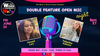 RGB Saturday Night Open Mic feat. Vexed Lex & Tabatha Adams!!