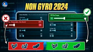 🔥MAKE YOUR PERFECT NON GYRO SENSITIVITY 2024 | BEST NON GYRO SENSITIVITY FOR LASER SPRAY (BGMI/PUBG)