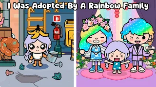 🌈I Was Adopted By a Rainbow Family 🌈 | Sad story | Toca Boca | Toca Life Story | Rainbow Toca