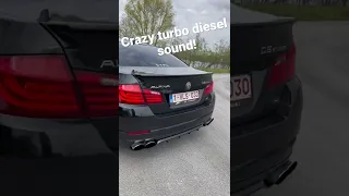 CRAZY TURBO diesel sound on ALPINA D5! #shorts