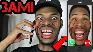 DO NOT CALL YOURSELF AT 3AM I ANSWERED (EVIL POSSESSED) I CAME TO MY OWN HOUSE OMG!!! (CREEPY)