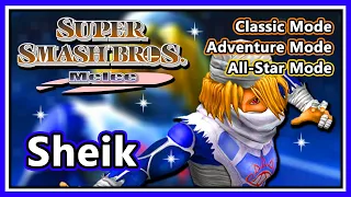 Super Smash Bros. Melee - Classic, Adventure & All-Star Mode | Sheik (Hard/Normal)