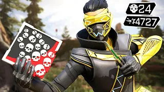 INSANE OCTANE 24 KILLS IN SOLO ENDING GAME (Apex Legends Gameplay)