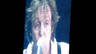 Paul McCartney closing the show at Yankee Stadium on July 15, 2011