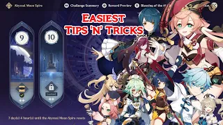 Spiral Abyss Floor 9 & 10 || Easiest Tips n Tricks || Full F2P Beginners Guide || Genshin Impact