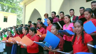 WELCOME SONG FOR NEW PRIEST in MAUBISSE