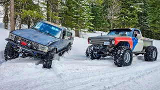 PNW Snow Wheeling   ━  BIG Tire Killer?