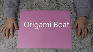 The Beginner's Bible Crafts- Origami Boat (Jesus Walks on Water) 主日学手工-折纸船
