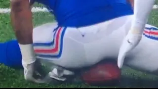 Football player poops during game