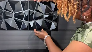 3D wall panels using dollar tree foam board