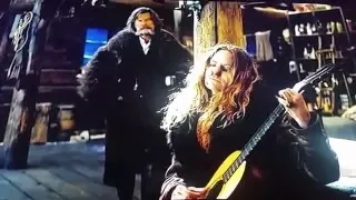 Hateful Eight song: Jim Jones at Botany Bay - Jennifer Jason Leigh (Kurt Russel breaks guitar scene)