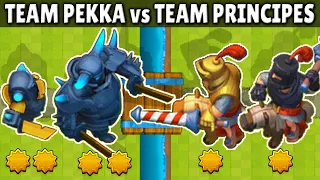 PEKKA + MINI PEKKA vs PRINCIPE + PRINCIPE OSCURO | CUAL ES EL MEJOR DUO? | CLASH ROYALE