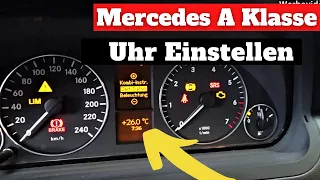 Mercedes A KLASSE Uhr einstellen | W169 | ANLEITUNG | DIY |