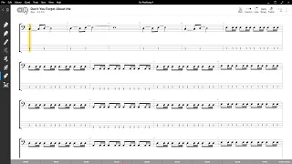 Simple Minds - Don't You (Forget About Me) - (Play Along Bass Tab)
