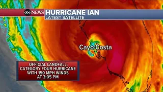 Hurricane Ian slams into Cayo Costa, Florida as Cat 4 storm