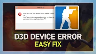 CS:GO Failed to Create D3D Device FIX! - Fast & Easy 2022 Proof