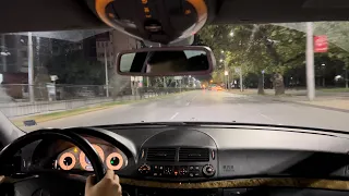 Mercedes E270 CDI (W211) Night Drive. Нощно в Пловдив