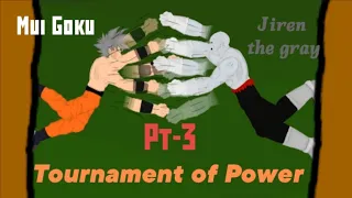 Mui GOKU VS JIREN PT-3 || DINOROGERS || #dragonball #goku #jiren #tournament