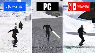 Battlefront Classic Collection PS5 vs PC vs Nintendo Switch | Graphic Comparison