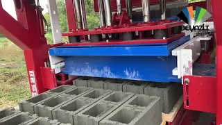 Brick Making Machine Producing Hollow Blocks, Paving Blocks, And Curbstones, Bess Company