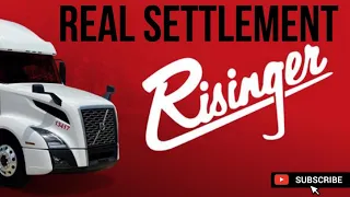 RISINGER - I Show My Settlement $$$