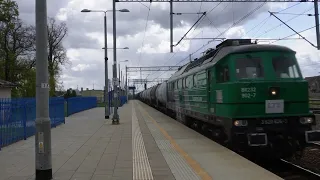 Przelot BR232 902-7 European Loco,z cysternami Transchemu,w kierunku Leszna przez stację Rawicz.