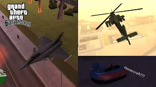 Flying MORE Planes In GTA San Andreas! Does the Hovercraft Really Fly + MORE