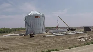 Grain Bin Construction Completed