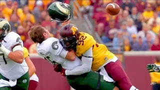 Hardest Hits of the 2016-17 College Football Season || Part 1 ᴴᴰ