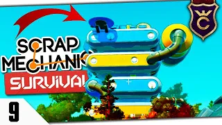 ЗАЛЕЗ НА КРЫШУ СКЛАДА РОБОТОВ #9 Scrap Mechanic Survival