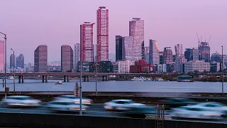 Relaxing Chillout Music and Seoul Night View | Lofi Jazz Hiphop Playlist 4K HDR