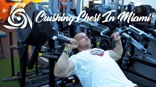 Doug Miller Crushes Chest at Elev8tion Fitness Gym In Miami!