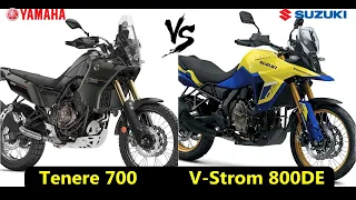 2023 Yamaha Tenere 700 vs Suzuki V-Strom  800DE | Comparison |TM