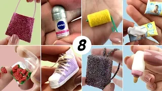 8 DIY Miniature Easy to do for Barbie - Doll Stuff - Tips and Tricks