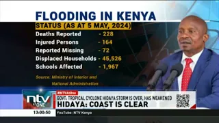 'Tropical cyclone Hidaya storm is over,' Ministry of Interior announces