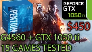 G4560 paired with a GTX 1050 ti - Great Budget Build - 15 Games Tested