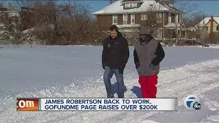 James Robertson back to work, GoFundMe page raises over $200K