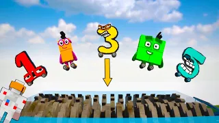 Numberblocks & Number Lore vs SHREDDER in Teardown MULTIPLAYER