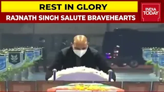 Defence Minister Rajnath Singh, NSA Ajit Doval Salute Bravehearts | Breaking News