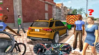Taxi Sim 2020 #5 Waiting For Green Light 🚥🚦City Taxi Driving | Car Games - Car Videos | Android Game