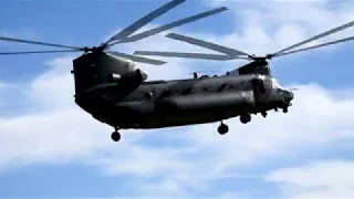 Chinook Drops Off Cadets