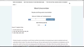 Word Unscrambler - Simple and Easy word unscrambler