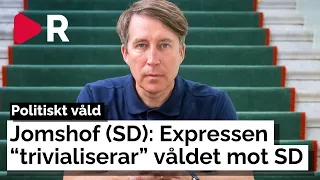 Richard Jomshof: Därför kallar jag Expressens krönikör för en vidrig människa