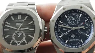 Patek Philippe Nautilus vs Audemars Piguet Royal Oak: Patek 5726/1A-001 vs AP 15202ST Watch Review