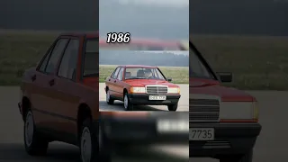 1984 to 1992 mercedes benz car model #shorts #viral