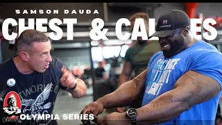 Mr Olympia 2023 series | Calves  & Chest workout 14 weeks out  | Samson Dauda