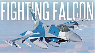 FIRST SOLO DOGFIGHTS IN THE F16 FIGHTING FALCON - DCS World Gameplay