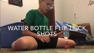 Water bottle flip trick shots | Dude Attack